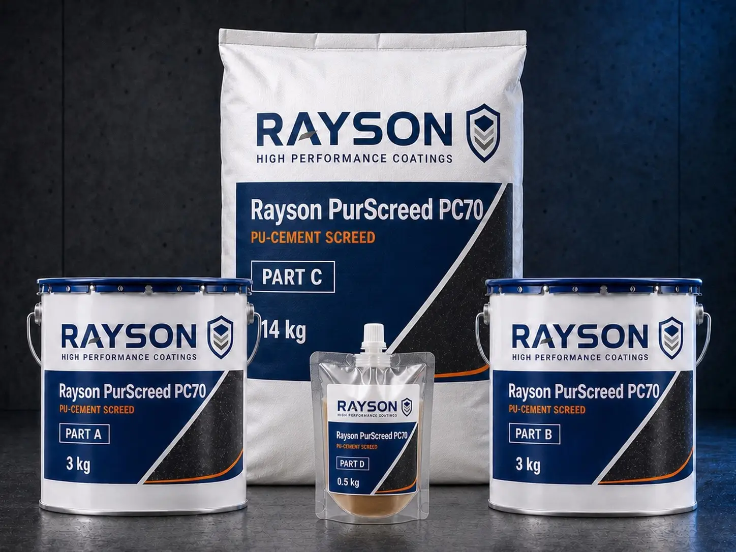 Rayson PurScreed PC70 pack shot