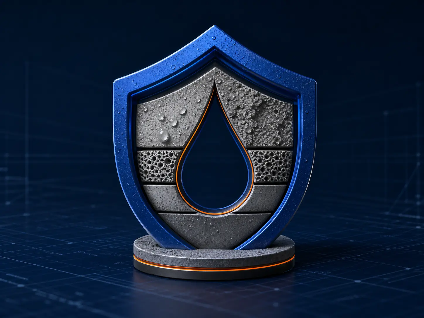 Abstract Rayson moisture protection shield emblem